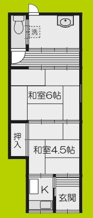東中浜1丁目13-16田中文化 間取り