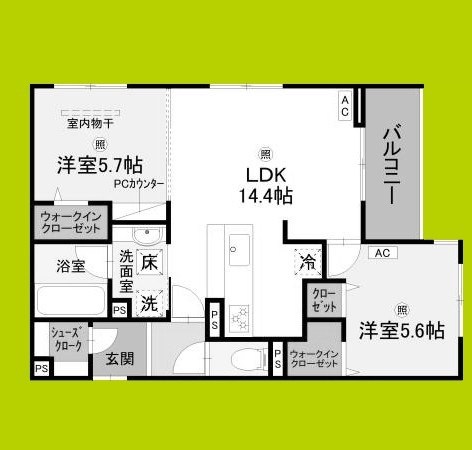 フォレストガーデン北花田 間取り