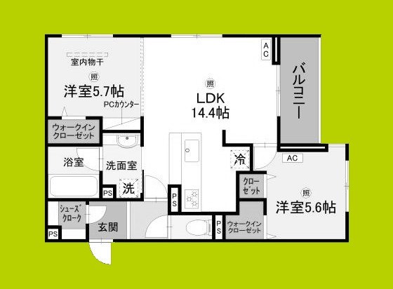 フォレストガーデン北花田 間取り