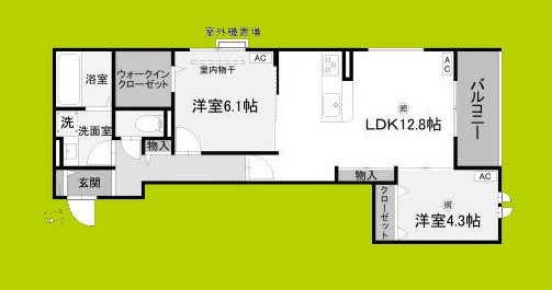 (仮称)D-ROOM住吉区墨江4丁目PJ 間取り