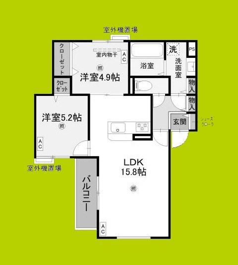 (仮称)D-ROOM住吉区墨江4丁目PJ 間取り