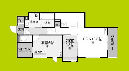 (仮称)D-ROOM住吉区墨江4丁目PJ 間取り