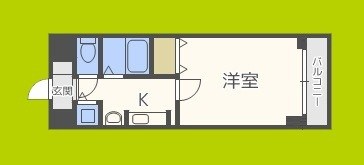 プレサンス中之島公園パークレジデンス  1003号室 間取り