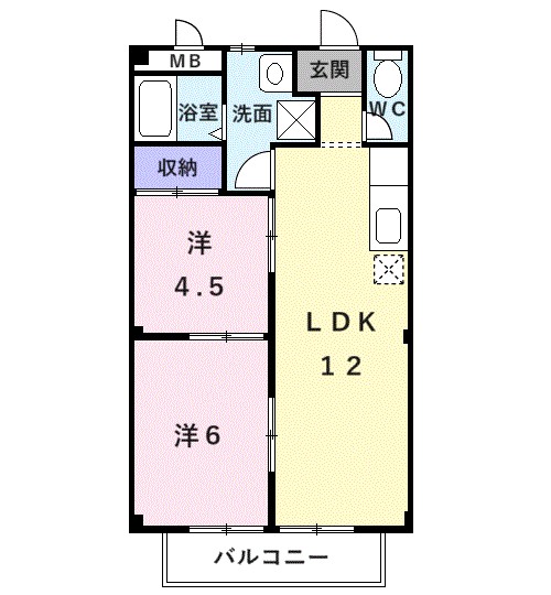 リビエラ八田 間取り