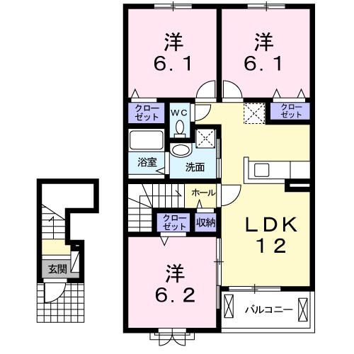 レスペランス　Ⅰ 間取り