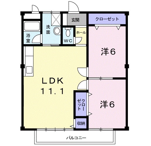 サンハイツ椋本 間取り