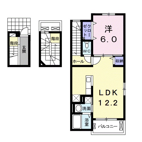 エトワール　イッサ　Ⅰ 間取り