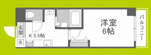 グランパシフィック堀江WEST 間取り