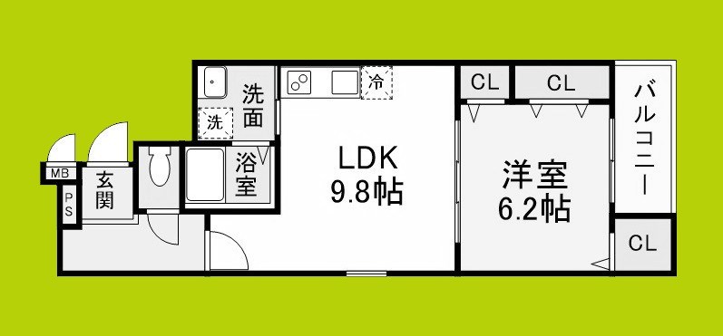 フジパレス ダイドウ２丁目 間取り