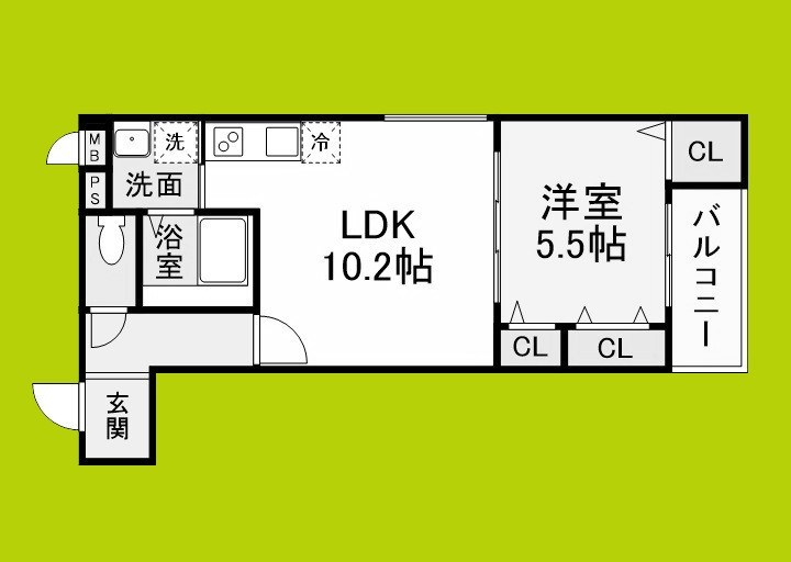フジパレス ダイドウ２丁目 間取り
