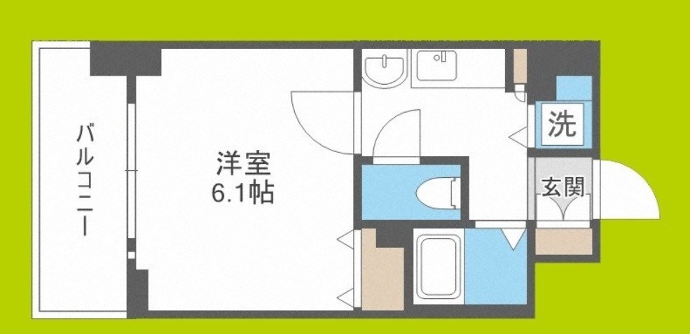 プレサンス難波OCAT前 間取り