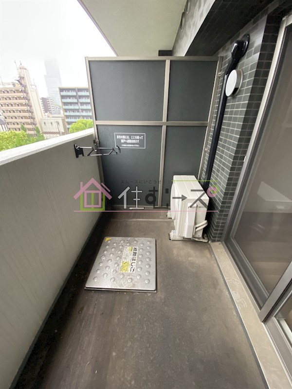 プレサンス四天王寺前夕陽ヶ丘 ベランダ