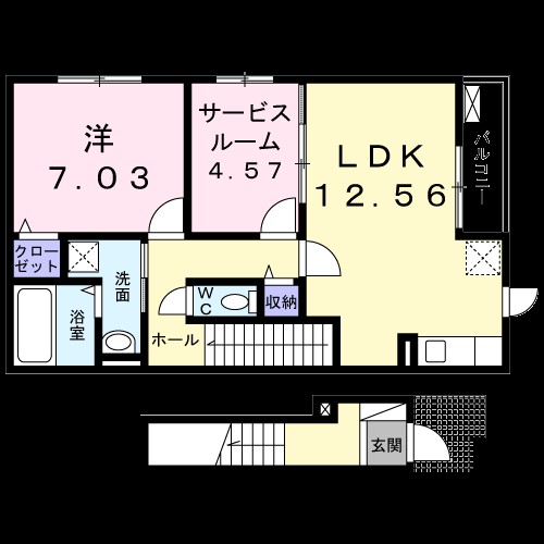 カーサ　クローバー 間取り