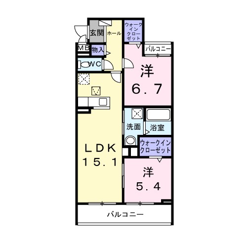 東正雀アパート 間取り