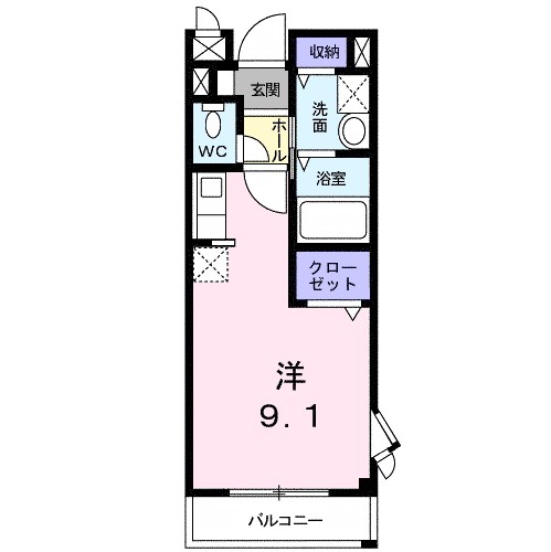 エクレ－ル古結Ⅴ 間取り