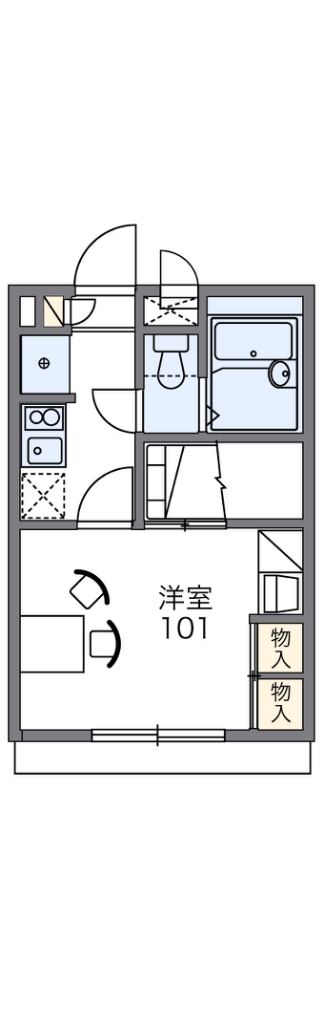 レオパレスグリーンスタジオ伊丹 間取り