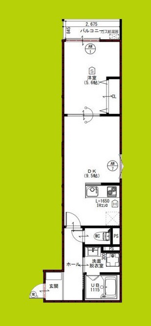 ウイング牧野駅前 間取り