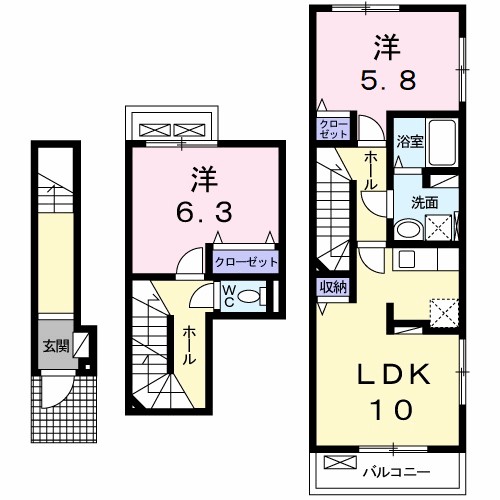 メゾンソレイユ 間取り