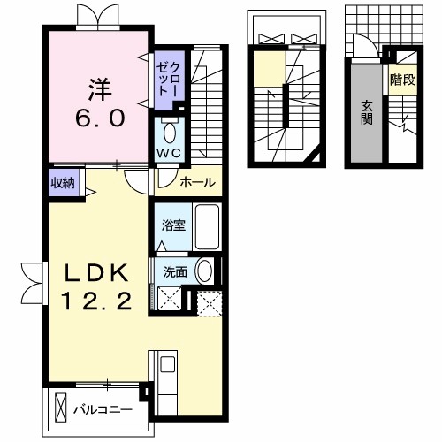 シャン・ド・フルール　Ⅰ 間取り