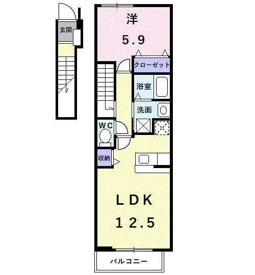 エクセレント　大美野 間取り