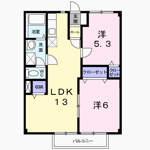 メゾンラメールⅡ 間取り
