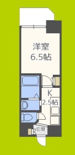 グランパシフィック難波南Ⅱ 間取り