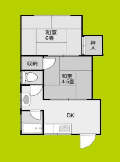 ブランドール大正Ⅱ 間取り