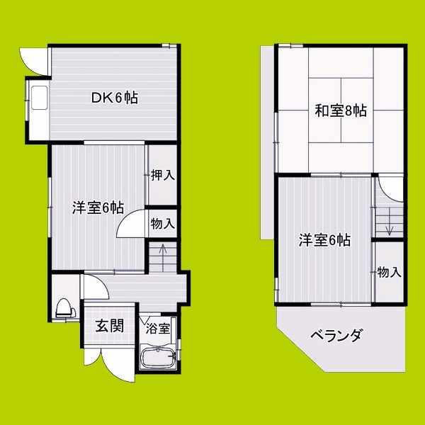 御崎貸家 間取り