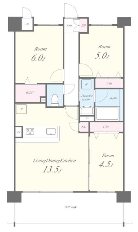 カビサ千里中央 間取り