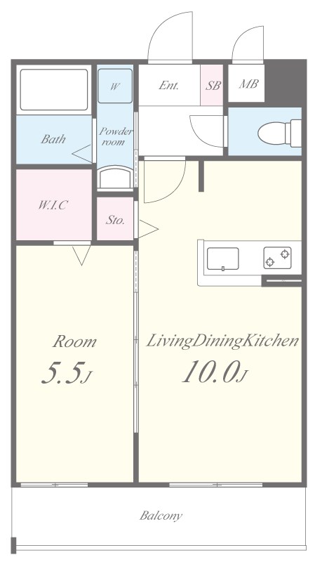 THE TERRACE天王寺 MK 間取り