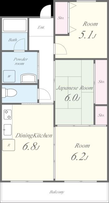 シャトーフルール 間取り