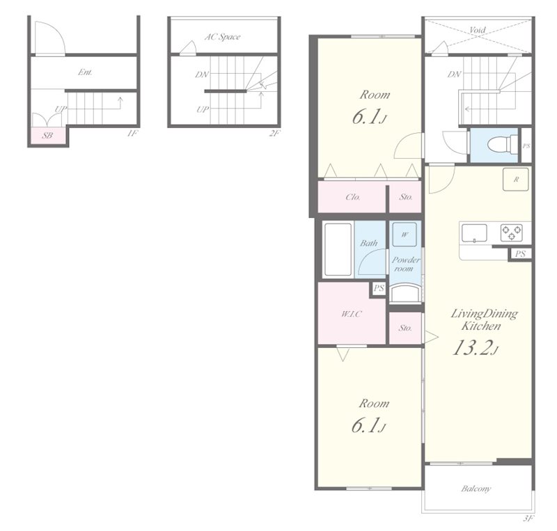 ドミソレイユⅢ 間取り