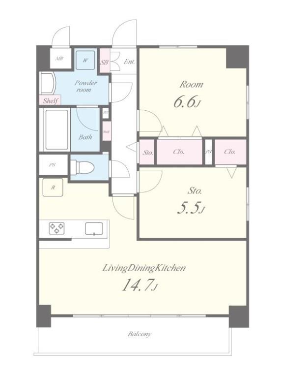ネオコート上土室（カミハムロ） 間取り