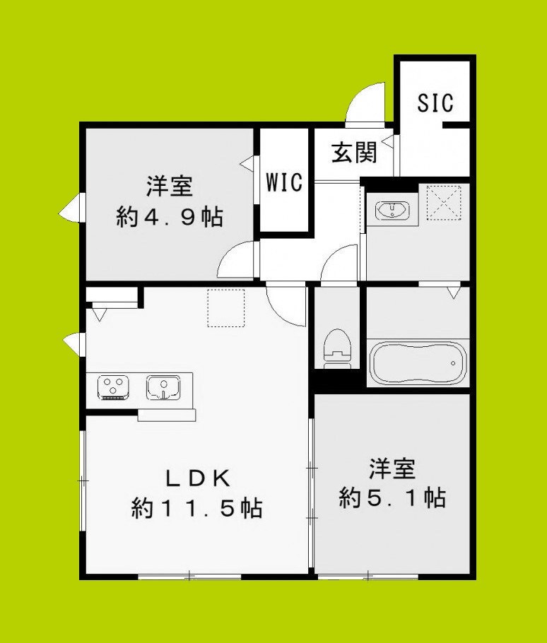 ユアメゾン 富松 間取り