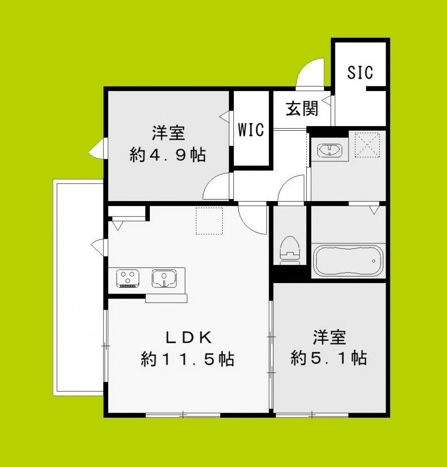 ユアメゾン 富松 間取り