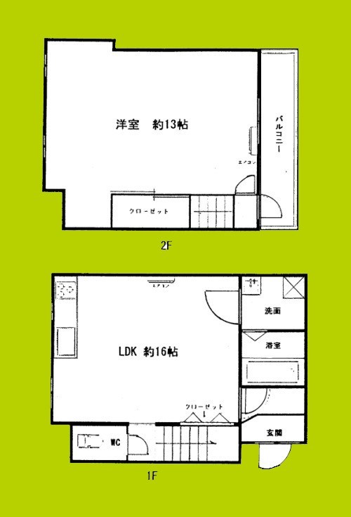姫島１丁目貸家 間取り