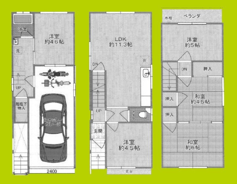 瓜破東4丁目戸建 間取り