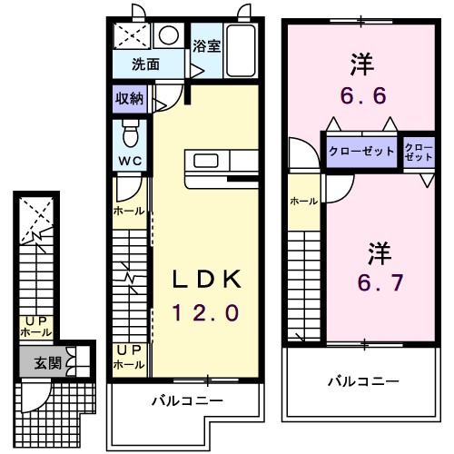クラール東郷　２番館 間取り