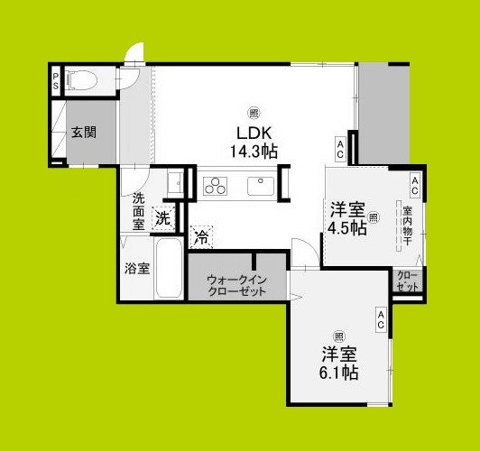 ウエスタンハイツ19 間取り