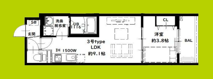 D porta adorable 間取り