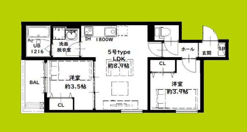 D porta adorable 間取り