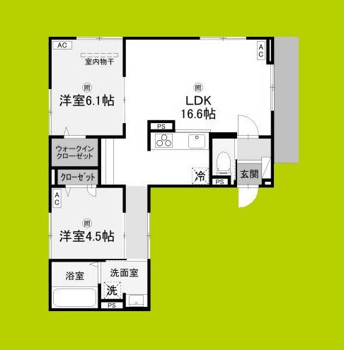 ウエスタンハイツ19 間取り