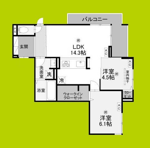 ウエスタンハイツ19 間取り