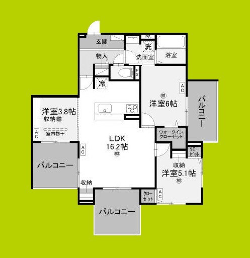 ウエスタンハイツ19 間取り