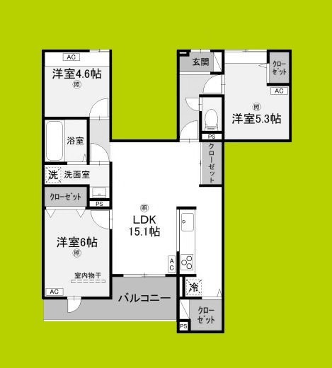 ウエスタンハイツ19 間取り