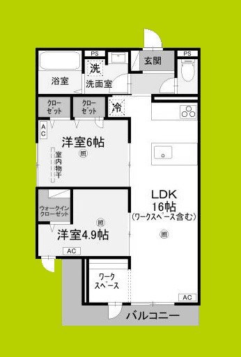 ウエスタンハイツ19 間取り