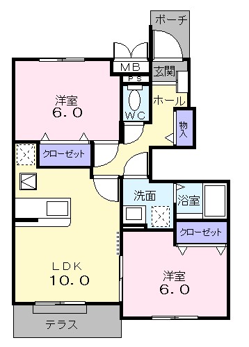 スイ－トピ－２番館 間取り