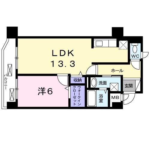 メゾンドファミーユ鶴見緑地公園 間取り