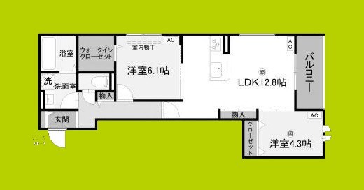 D-room Sumie East 間取り