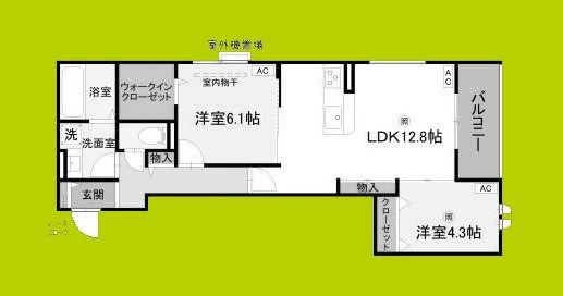 D-room Sumie East 間取り